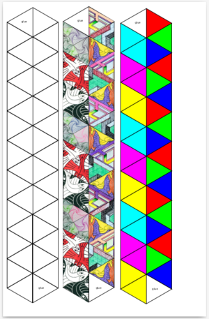 hexaflexagon pattern 2