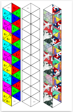 hexaflexagon pattern 3